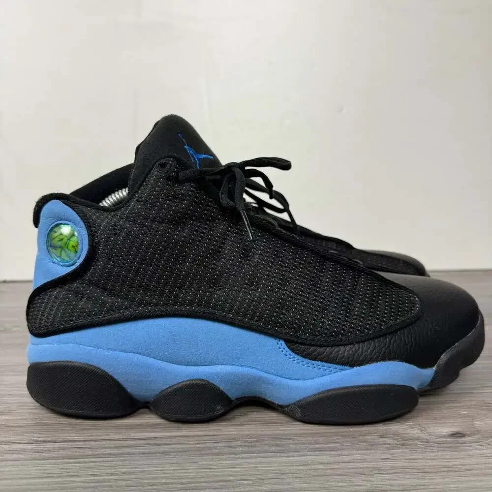 Air Jordan 13 Retro 'Black University Blue' Sneakers 310004-004 Sz 10